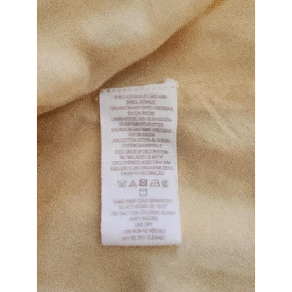 Free People Jasmine Bohemian Light Yellow Embroidered Mini Dress Sz 0 XS - Picture 12 of 12